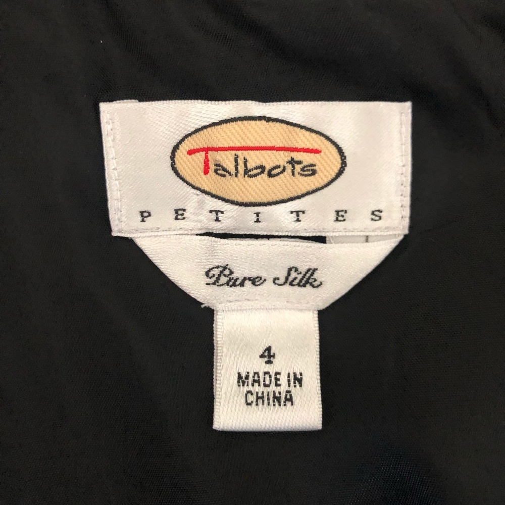 Talbots Black White  Floral Sleeveless Shift Dress - Picture 6 of 6